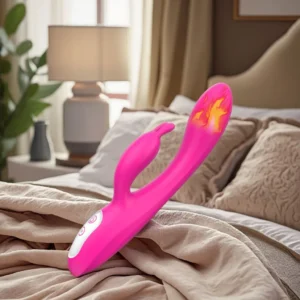 Vibradores Para Mujer Clitoris Vagina G Spot Vibrator Rabbit Vibrator with Heating Function for Women