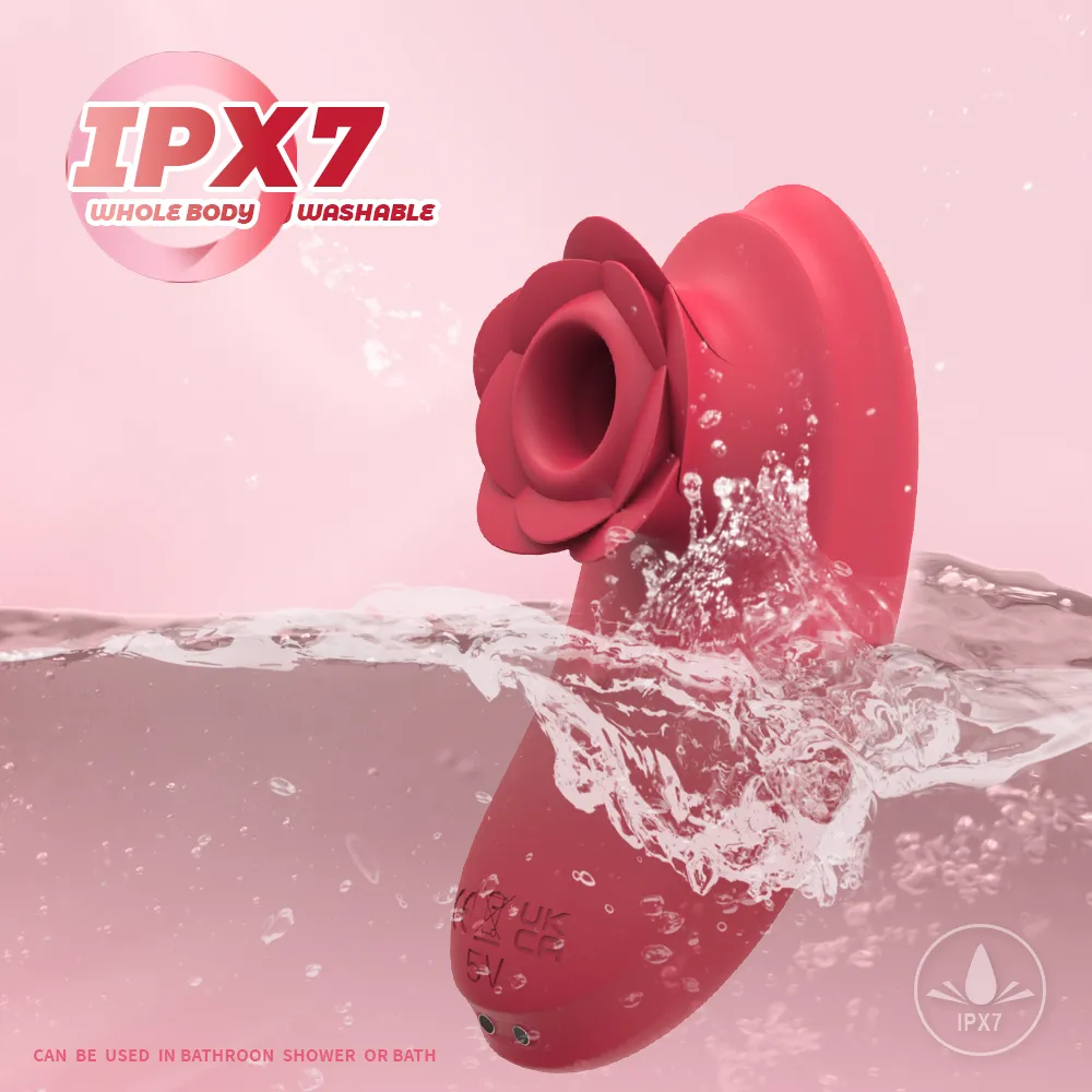 Adult Sex Toy Breast Sucking Rose Vibrator Female Clitoris Stimulation Nipple Massage Sucker for Women 6 1